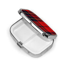 Brodie - Portapillole quadrato per medicine, motivo tartan