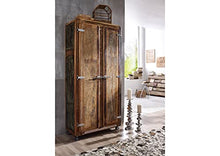MASSIVMOEBEL24.DE FREEZY #38 Armadio in Legno Riciclato - Laccato/Multicolore 90x38x175