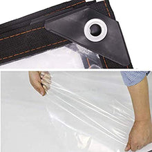 SHIJINHAO Telo Impermeabile Esterno,Grande Tela Cerata Trasparente Impermeabile, Tela Cerata Trasparente Con Occhielli Tela Cerata Spessa, Resistente Ai Raggi UV E Agli Strappi Per Mobili Da Giardino,
