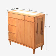 GFBVC Credenza Buffet Accent Ingresso Bar Gabinetto Bagagli Voce della Tabella Living Dining Room (Color : Wood, Size : 81x35x82cm)