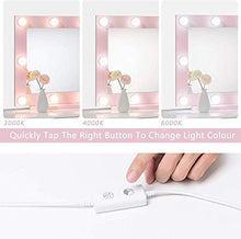 HFFFHA con luci Specchio per Il Trucco Illuminato Grande per camerino e Camera da Letto Specchio cosmetico Illuminato da toeletta in più Colori