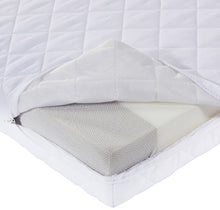 Amazon Basics - Materasso in schiuma con due lati di contatto con classi di rigidità diversa, per bebè e bambini piccoli, 70 x 140 cm