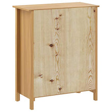 Ausla - Mobiletto Hill con 5 cassetti, in legno, per camera da letto, soggiorno, cucina, 79 x 40 x 96,5 cm, colore: Marrone miele