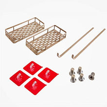 Forte Stickiness Mensole Bagno Angolo Bagno Doccia Caddy No Foratura Storage Basket Holder Rustproof Kitchen Rack Unità Acciaio Inox Oro