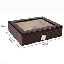 WLMGWRXB Humidor da Tavolo Scatola per sigari per sigari, con igrometro e umidificatore per 20-35 sigari