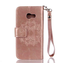 Bear Village® Cover per Samsung Galaxy A5 2017, Anti Graffio Custodia in Pelle con TPU Interno, Alta qualità Galaxy A5 2017 Cover con Chiusura Magnetica, Oro Rosa
