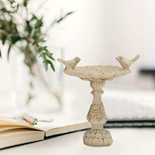 UPKOCH In Miniatura Fata Giardino 1: 12 Resina dell'Annata Bagno di Uccello Mini Uccello Piscina Fontana Decorazione per La Decorazione Domestica Ornamenti 6. 6X6. 4Cm