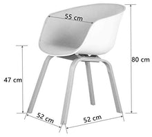 T0t0ro un set di 2/4 accogliente sedia da bagno, poltrona, cucina/soggiorno/balcone sedia con gambe in legno massello di faggio, stile nordico, confortevole cuscino spugna schienale e sedile (4, blu)