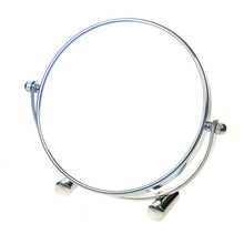 TUKA Specchio Cosmetico 10X Ingranditori, ø15,3 cm Doppia Faccia Specchi da Trucco Specchio da Tavolo Cromato, 6" Specchio Borsa per casa o Viaggio, Specchio Bagno per Trucco e Rasatura, TKD3142-10x