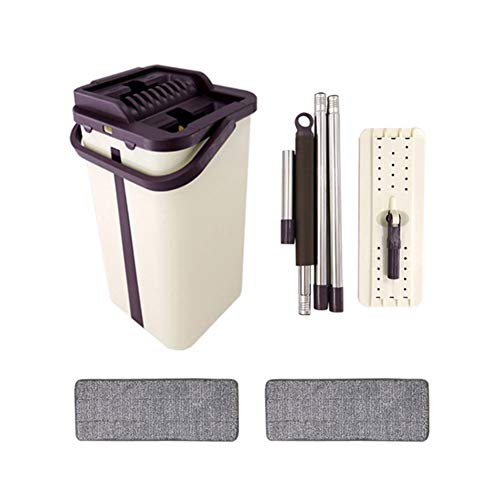 SSAYY Spray Mop Pulizia del Pavimento Rotante per Uso Domestico con Scopa per La Polvere di Recente Pulizia con Testine di Ricambio