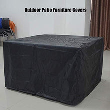 WYZQ Fodere per mobili da Giardino Impermeabili 123x61x72cm, Fodere per mobili da Esterno, Fodere per tavoli e sedie da Patio rettangolari, Impermeabili Resistenti durevoli, Anti-UV, Set di coperture