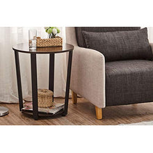 TONG HXF- Tavolino Basso Tavolino con Base in Legno Diametro 50 * H57cm Arredamento Decorato Soggiorno Balcone casa e Ufficio Tavolo Durevole (Size : Diameter 50*H57cm)