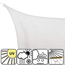 BB Sport Tenda Velo Sole 4m x 5m Cocco Rettangolare Vela Sole Ombreggiante 100% PES Protezione Solare UV 30+ Parasole Giardino Esterni
