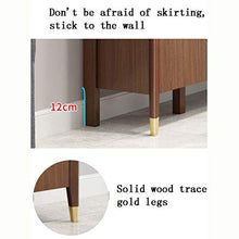 New Chinese Style Shoe Armadietto Home Entrata Grande Capacità Luce Luce Armadio d'ingresso Lusso Telaio in legno massello Cabinet di stoccaggio Balcone Armadio di stoccaggio,109.8*35.8*100cm