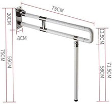 Maniglioni da bagno Non Slip pieghevole Supporto maniglia della guida, di sicurezza Grab Rails igienici corrimano Supporto da bagno della maniglia Ringhiera igienici bracciolo Handicap Accessori da ba