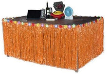 Tavolo da Picnic all'aperto Hawaii Picnic Skirt da Tavolo Home Tavolo Gonna Dance Gonna da Tavolo PP Tavolo da Tavolo Gonna in plastica Plastica Skirt (Colore: Rosso L276xH75 cm) BBQ Party Table