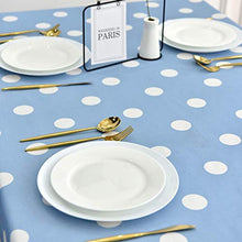 WSJIABIN Tovaglia per Decorazioni per la casa Tovaglia nordica Semplice Moderna Tessuto in Cotone Lino Piccoli Punti Blu freschi tovaglia da tè Impermeabile