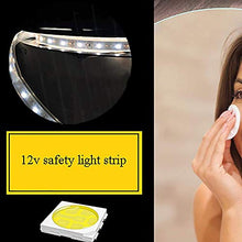 HFFFHA Specchio da Bagno Illuminato Rotondo Senza Cornice con LED sensore tattile Luce Bianca/Luce Calda + disappannatore 5 Dimensioni