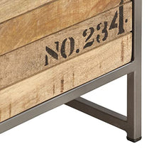 vidaXL Cassettiera 45x30x105 cm in Legno Massello di Mango