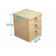 KANJJ-YU Legno Solido Comodino Semplice, autonomo Governo di immagazzinaggio, Locker, Multi-Funzione di Camera da Letto, Semplice Comodino Piccolo gabinetto con la Serratura