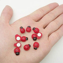 xiaofeng214 100pcs / Lot Mini Cabochon Coccinella Fairy Garden Miniature Garden Ornamento Decorazione Micro Paesaggio Bonsai Statuetta in Resina Crafts (Size : 100pcs)
