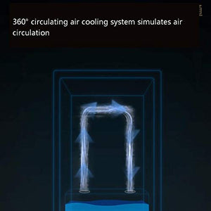 Humidor per Sigari Elettronici, Vetrina Refrigerata per Uso Domestico con Temperatura E umidità Costanti da 70 Litri, Porta in Vetro Temperato, Autoportante, può Contenere 400 Sigari