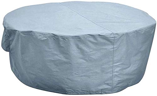 N / A Copre mobili da Giardino, Tavolo da Giardino, coperture Impermeabili, Robusto 420D Oxford Coperto Set Tabella di Patio di mobili da Giardino Rotondo, Diverse Misure,140x95.
