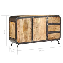 vidaXL Credenza Vintage Armadietto Madia Arredo Casa Cassettiera Dispensa Vetrina Arredo Soggiorno Armadio Arredamento Legno Massello di Mango