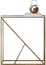 TONG HXF- tavolino Piccolo Rettangolare in Marmo tavolino Creativa Inferiore tavola d'oro 80 * 25 * 75cm Durevole