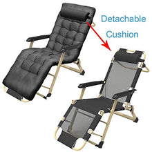 SHUAIIJUAN Sedia per il tempo libero domestico Zero Gravity Reclining Relaxer sedia reclinabile Sdraio Sedie da giardino del patio del giardino pieghevole Prato Lounge for Beach Patio Garden Camping v