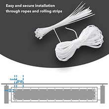 Aiyaoo Protezione della Privacy Schermo 110x1000cm Resistente alle intemperie Frangivista Telo frangivento Facile Manutenzione con Fascette e funi per Balcone Terrazzo Piscina Grigio