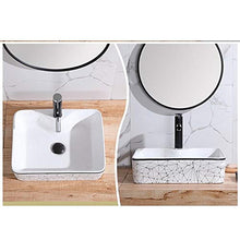 Feixunfan Lavabo Bagno Art Rettangolare Lavandino del Bagno Mobile Vanity WC WC per Il Ristorante Dell'hotel (Color : Rectangle B, Size : 48x37x13cm)