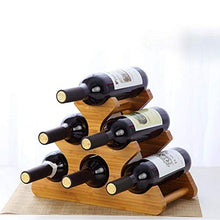 MCBODOG Controsoffitto in Legno per Vino - Espositore in Legno Naturale da appoggio per Bar in Legno Naturale da Cucina