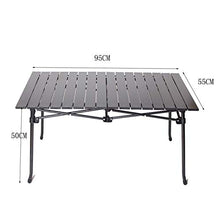 End Table Portatile Tavolo Tavolo da picnic BBQ da spiaggia, tavolo pieghevole portatile per esterno, in lega di alluminio, adatto per picnic all'aperto, feste in giardino, ecc. Disponibile in due dim