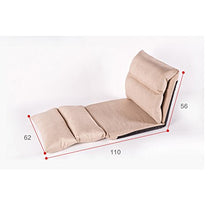 MYS-Sofas C-K-P Singola Persona può Essere Piegato Lazy Divano Letto Pulizia Rimovibile Piccola Poltrona Sofa (Colore : Brown)
