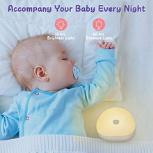 Jefshon Luce Notturna a LED per Bambini 2 Pezzi, Dimmerabile, Regolabile in Tre Colori, Luce Bianca Calda e Bianca Fredda, Cambia Colore Della Lampada da Comodino per la Cameretta dei Bambini