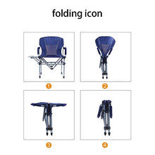 XER Sedia pieghevole da campeggio, pratica e portatile, leggera e resistente, con portariviste e portabicchieri, per piscina, patio, cortile, salone di bellezza, ufficio, rosso