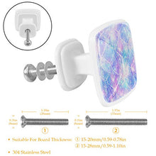 Set di 4 maniglie rotonde per armadio da cucina, credenza, cassettiera, cassettiera, con viti, per cucina, comò, armadietto, bagno, armadio
