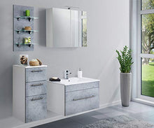 Set di mobili da bagno SANTINI 75 (4 pezzi) grigio cemento
