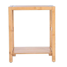 Sgabelli da doccia, sgabello da bagno in bambù a 2 ripiani Sedile Panca portaoggetti in legno Sgabello da bagno Scarpiera Scaffale da bagno Scaffale da bagno per corridoio Cucina Camera da letto Soggi