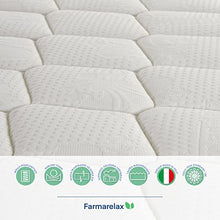 Farmarelax - Materasso Matrimoniale 160x190, Molle Insacchettate e Memory, Altezza 26 cm, Fascia 5D traspirante, Ortopedico e Anallergico, Spring Rest Memo