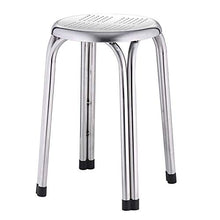 Juudoiie Sgabello perforato in acciaio inox Sgabello rotondo Sgabello per la casa Sgabello da pranzo Metallo metallico metallico Sgabello Sgabello Sgabello Sgabello esterno Sgabello perforato Sgabello