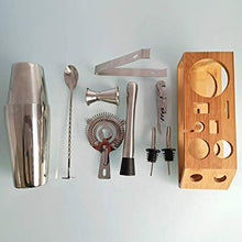 Wenzhihua Set di Miscelazione per Cocktail Agitatore da Cocktail 10 Pezzi Set in Acciaio Inox in Acciaio Inox Trapezoidale Boston Boston Shaker Bartender KitStrumento A Barre