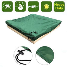 Copertura per sabbiera con coulisse, copertura per pozzo di sabbia quadrata impermeabile Copertura antipolvere per sabbiera Copertura per piscina per giardino Bunker antipolvere per esterni