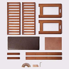YANG Solido Modifica Legno Scarpe Bench Rack Calzature di Pelle PU poggiapiedi Imbottito Guardaroba Bagno Pouf ottomano Carico 200kg (Color : B, Size : 50x28.5x45cm)