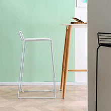 LF- Sgabello da Bar Sgabello da Bar Sgabello for la Colazione Sgabello da Bar Sgabello da Bar Bianco Nero semplicità (Color : White)