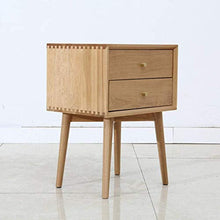 H-CAR Comodino Comodino Comodino Camera da Letto Comodino Moderno Nordico in Quercia con Gambe in Legno Organizer Storage Unit