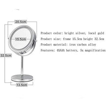 aipipl Specchio per Il Trucco 7 Specchio per Il Trucco bifacciale Specchio per Il Trucco autoportante Illuminato da Uomo Professionale Donna Bagno Bellezza da Barba Vanity LED Specchio per Il trucc