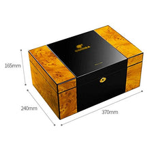 XZJJZ Desktop Cigar Humidor - Rettangolare umidificatore con Vassoio e separatore Regolabile