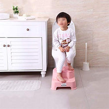 Sgabello Scaletta Pieghevole Sgabello da 2 grammi per bambini, sgabello per bambini per allenamento vasino, sgabelli da toilette in bagno, cucina, design a due fasi con morbido antiscivolo per sicurez